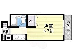 コートハウス 1Kの間取図画像