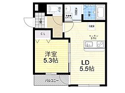 フジパレス尼崎西浦公園3番館 1LDKの間取図画像