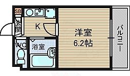 ルミエール稲野 1Kの間取図画像