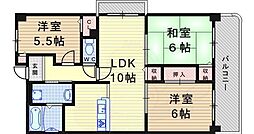 ピノカーサ塚口 3LDKの間取図画像