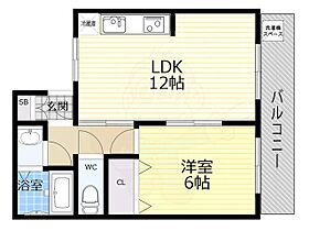 兵庫県尼崎市武庫之荘８丁目（賃貸マンション1LDK・3階・35.00㎡） その2