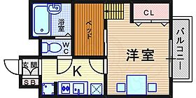 レオパレスK・K  ｜ 兵庫県尼崎市南塚口町５丁目（賃貸アパート1K・2階・19.87㎡） その2