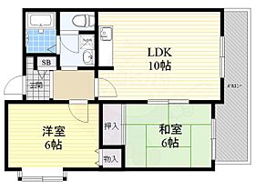 コーポサンルイス 4A ｜ 兵庫県尼崎市塚口町４丁目（賃貸マンション2LDK・4階・51.71㎡） その2