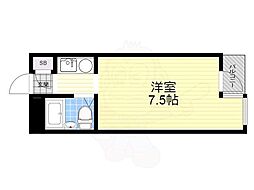 ロイヤル・レジデンス ワンルームの間取図画像