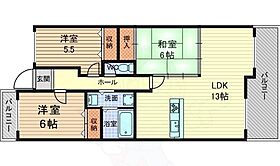 フィオーレオルティア 504 ｜ 兵庫県尼崎市富松町３丁目（賃貸マンション3LDK・5階・70.00㎡） その2