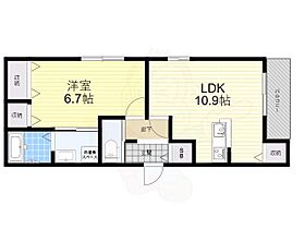 リリーコート  ｜ 兵庫県尼崎市武庫之荘本町２丁目（賃貸アパート1LDK・1階・43.97㎡） その2