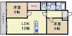 コーポ佐竹  ｜ 兵庫県尼崎市塚口町１丁目（賃貸マンション2LDK・3階・60.00㎡） その2