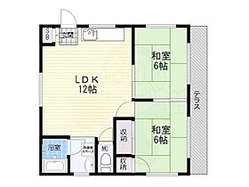 福コーポ5 101 ｜ 兵庫県尼崎市高田町（賃貸アパート2LDK・1階・49.84㎡） その2