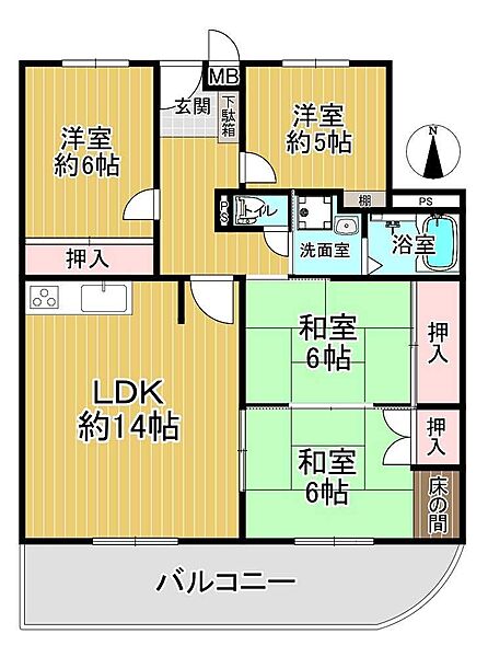間取りを拡大表示