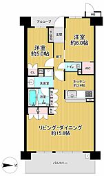 ポレスター学研奈良登美ヶ丘 3LDKの間取図画像