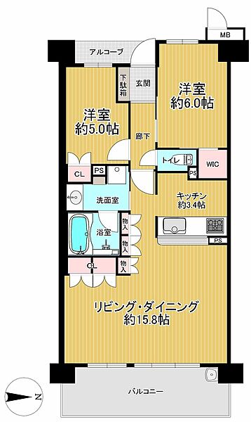 間取りを拡大表示