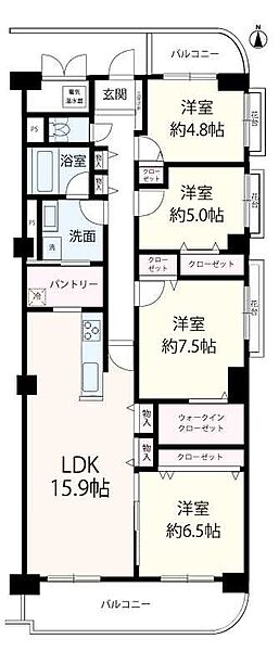 間取りを拡大表示