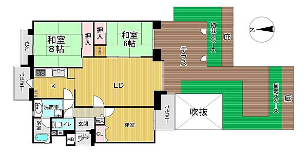 間取りを拡大表示
