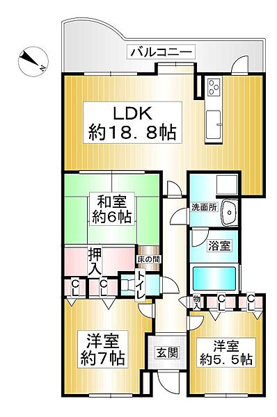 間取りを拡大表示