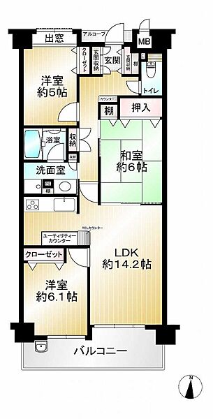 間取りを拡大表示