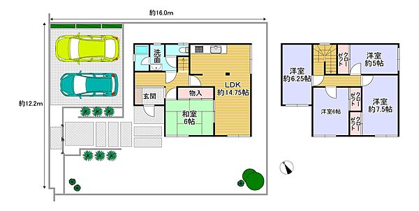 間取りを拡大表示