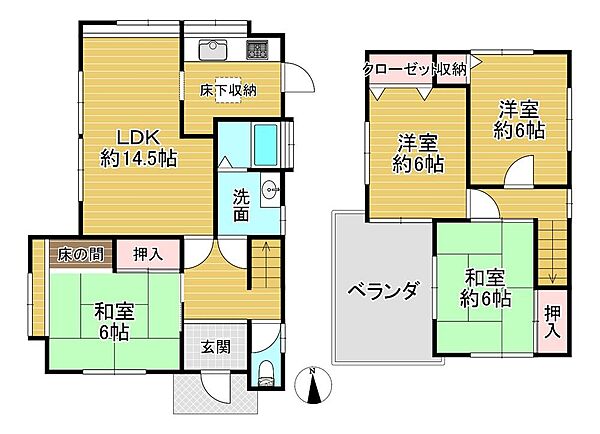 間取りを拡大表示