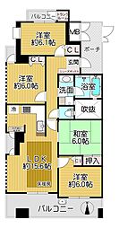 ディークラディア橿原神宮前 4LDKの間取図画像