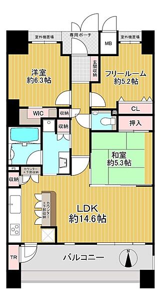 間取りを拡大表示