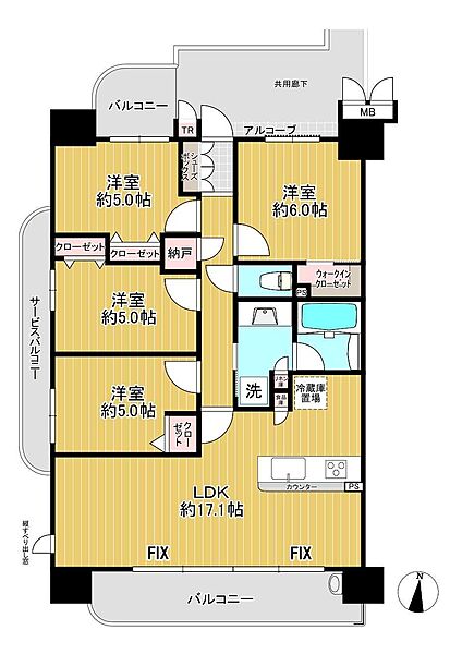間取りを拡大表示