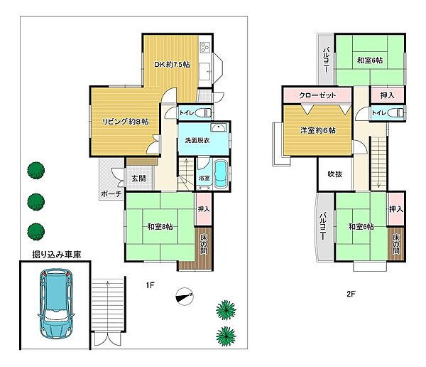 間取りを拡大表示