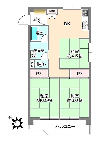 間取りを拡大表示