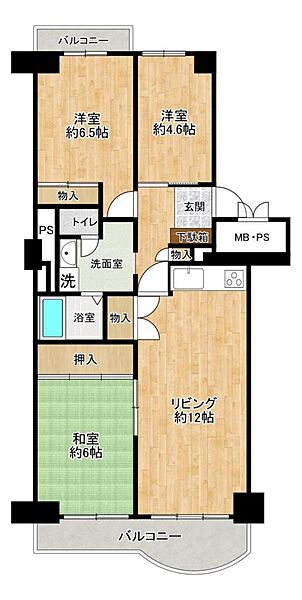 間取りを拡大表示