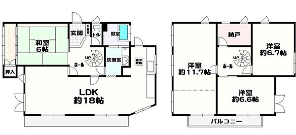 間取りを拡大表示