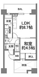 阪急西宮マンション 1LDKの間取図画像