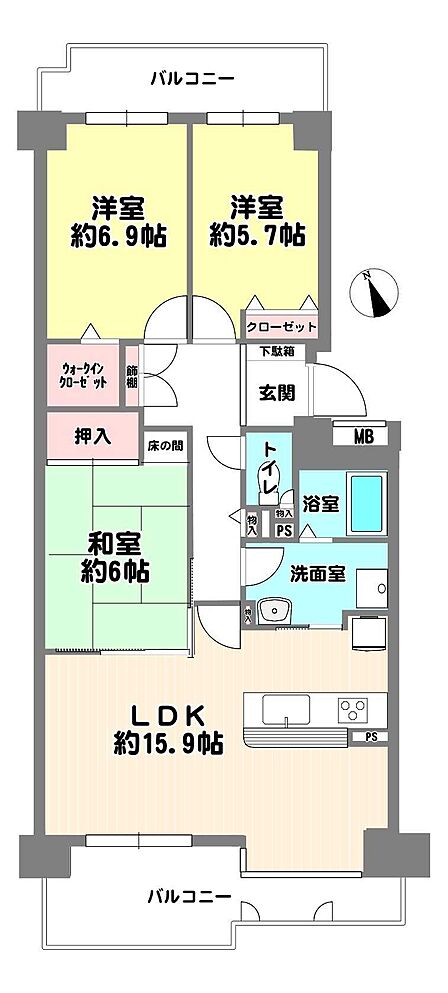 フラワータウン駅徒歩4分の好立地