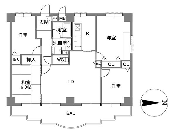 間取りを拡大表示