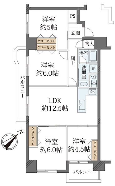 間取りを拡大表示