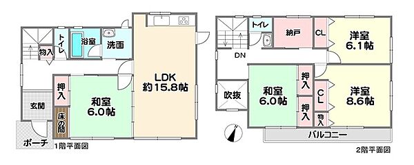 間取りを拡大表示