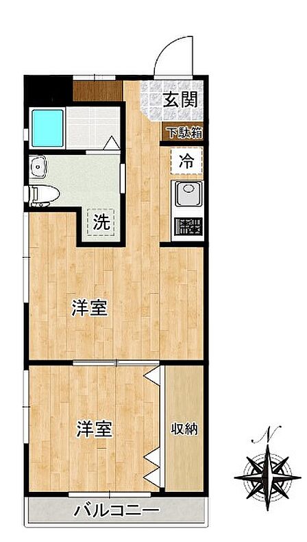柱がなくレイアウトのしやすい間取りです。2020年フルリフォーム完了済みで室内大変綺麗です。