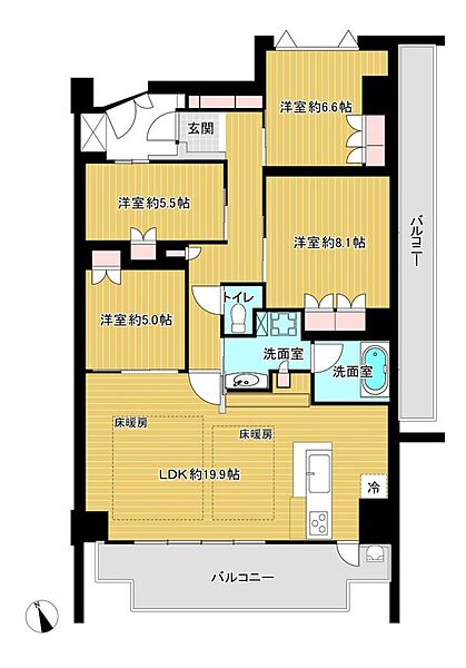 間取りを拡大表示