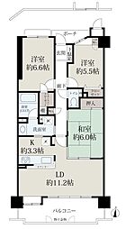 ローレルコート桜山 3LDKの間取図画像
