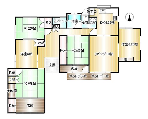 間取りを拡大表示