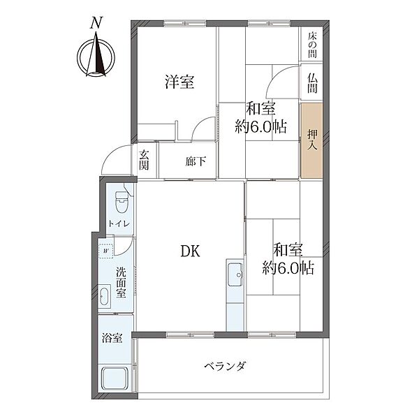 間取りを拡大表示