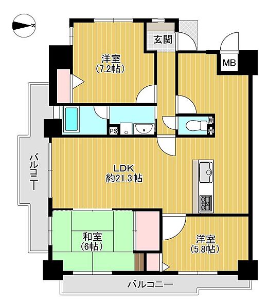 間取りを拡大表示