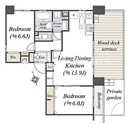 間取図画像 2LDK