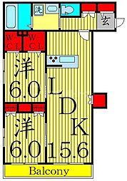 間取図画像 2LDK