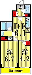 間取図画像 2DK