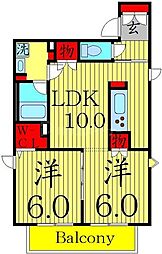 MUKOUJIMAdot. 2LDKの間取図画像