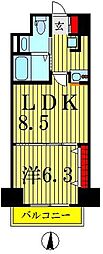 リヴシティ錦糸町 1LDKの間取図画像