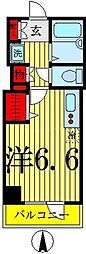 GALICIA錦糸町ステーションフロント ワンルームの間取図画像