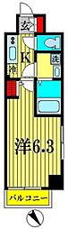 レジディア浅草吾妻橋 1Kの間取図画像