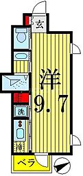 CASSIA錦糸町 ワンルームの間取図画像