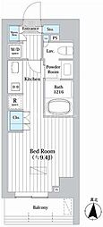 JPnoie錦糸町 ワンルームの間取図画像