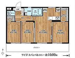 ライオンズマンション瀬谷第2 3LDKの間取図画像