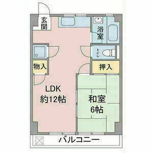 水野マンション 505｜愛知県名古屋市守山区四軒家1丁目(賃貸マンション1LDK・5階・39.60㎡)の写真 その2